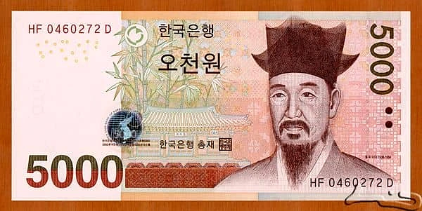 5000ウォン