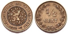 1/2セント 1878-1886 - オランダ