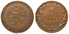 1セント 1901 - オランダ