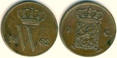 1セント 1860-1876 - オランダ