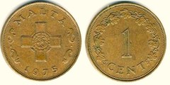 1セント 1972-1982 - マルタ